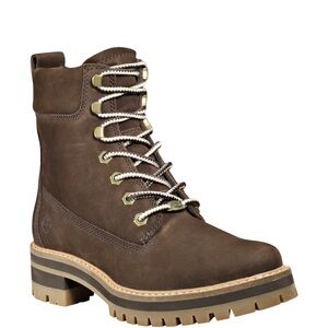 Timberland Dark Brown Courmayeur valley leather boots size 8